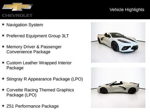 Used 2023 Chevrolet Corvette Stingray Premium Conv w/ Z51 Performance Package RWD image 5