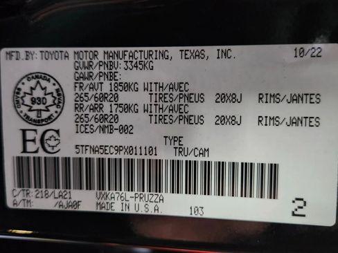 Used 2023 Toyota Tundra Platinum image 71