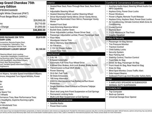 Used 2017 Jeep Grand Cherokee Limited 75th Anniversary image 2