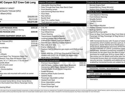Used 2018 GMC Canyon SLT w/ Driver Alert Package