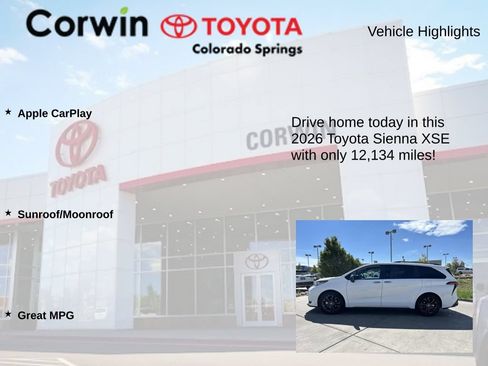 Used 2026 Toyota Sienna XSE FWD image 6
