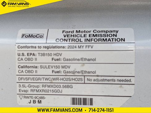 Used 2024 Ford Transit 250 148 Medium Roof Extended AWD w/ Exterior Upgrade Package image 30