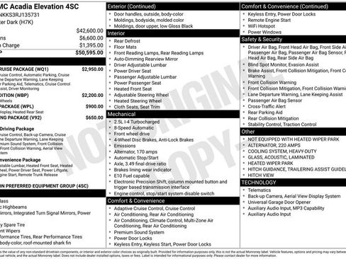 Used 2024 GMC Acadia Elevation w/ Super Cruise Package FWD image 2