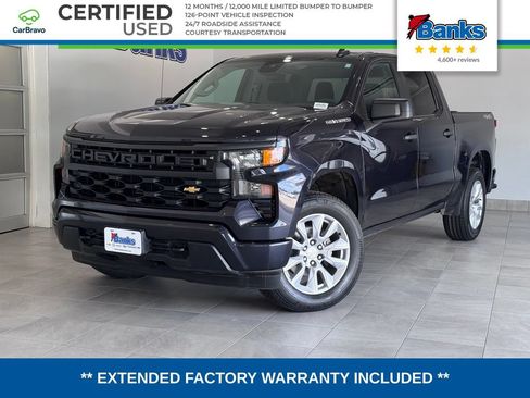 Certified 2023 Chevrolet Silverado 1500 Custom AWD/4WD image 1