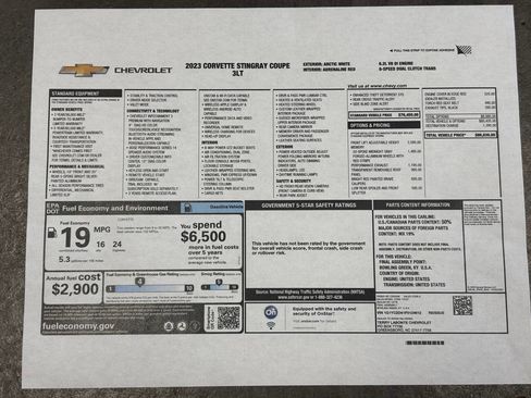 Used 2023 Chevrolet Corvette Stingray Premium Cpe w/ 3LT image 2