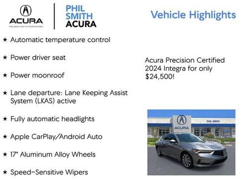 Certified 2024 Acura Integra FWD image 5