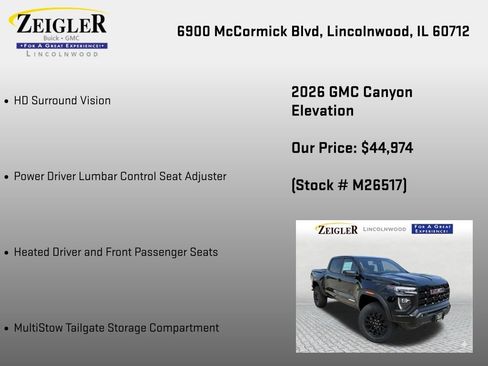 New 2026 GMC Canyon Elevation w/ Convenience Package AWD/4WD image 36