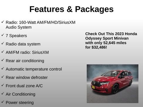 Certified 2023 Honda Odyssey Sport image 8