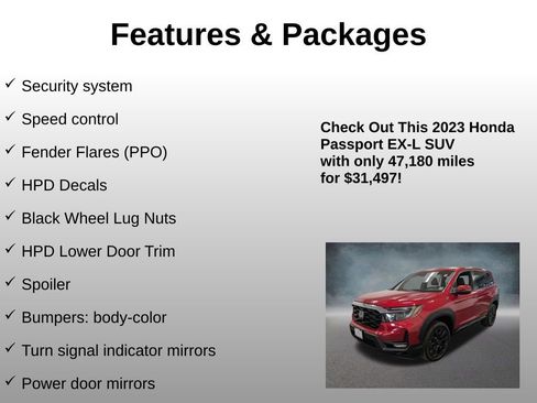 Certified 2023 Honda Passport EX-L image 24