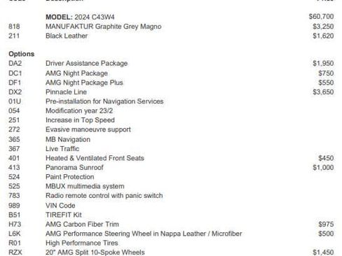 Certified 2024 Mercedes-Benz C 43 AMG 4MATIC Sedan image 2