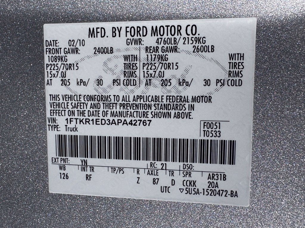 Used 2010 Ford Ranger XL RWD image 31