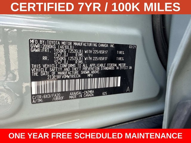 Used 2021 Toyota RAV4 XLE w/ Carpet Mat Package (TMS) AWD/4WD image 29
