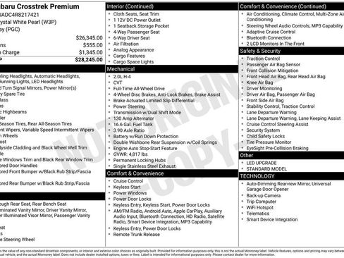 Certified 2024 Subaru Crosstrek 2.0i Premium AWD/4WD image 26