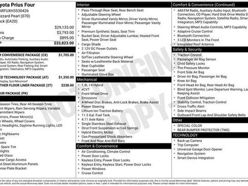 Used 2017 Toyota Prius Four w/ Premium Convenience Package FWD image 33