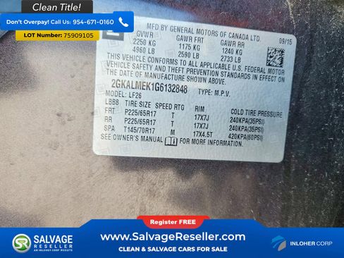 Used 2016 GMC Terrain SLE image 17