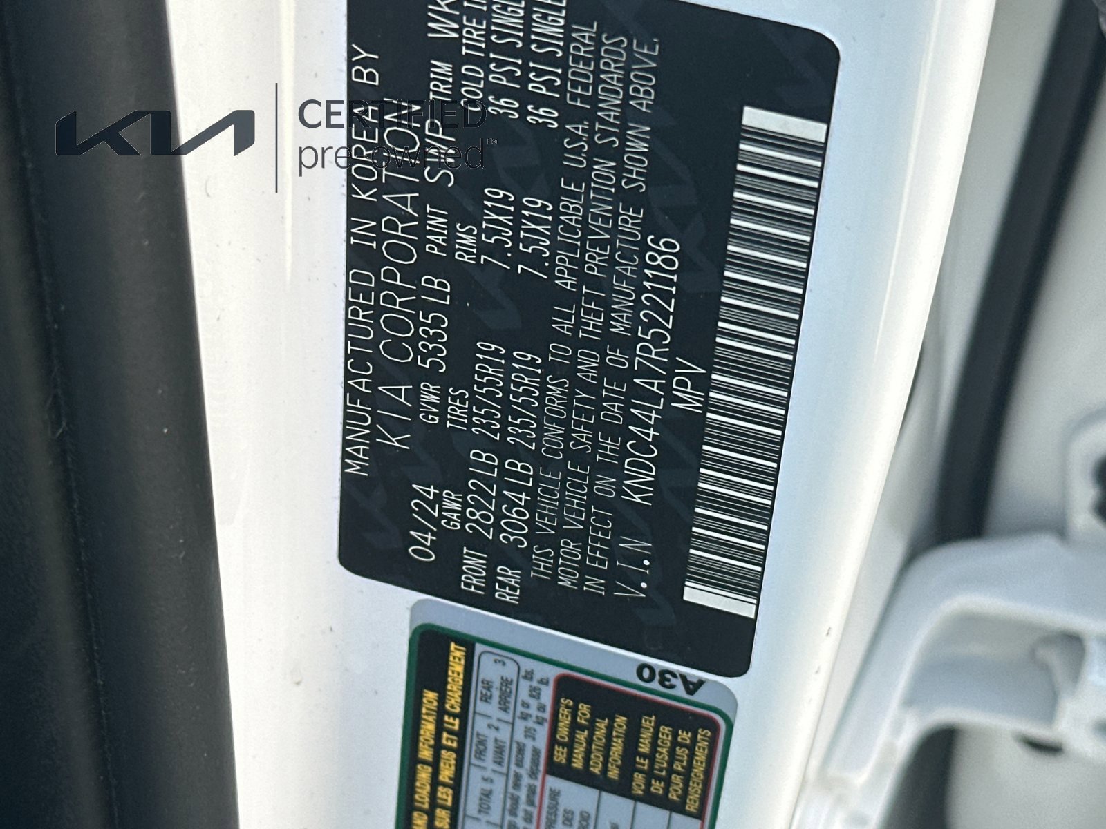 Certified 2024 Kia EV6 GT-Line RWD image 29