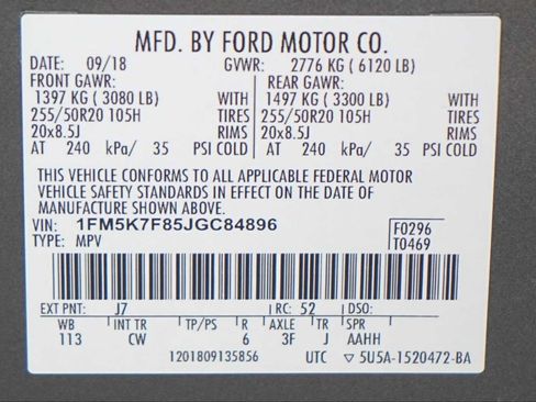 Used 2018 Ford Explorer Limited w/ Equipment Group 301A FWD image 30