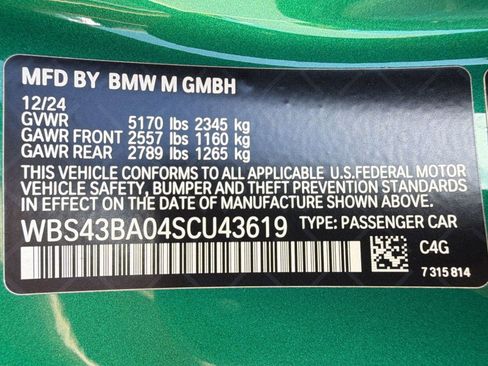 Certified 2025 BMW M4 xDrive Competition AWD/4WD image 17