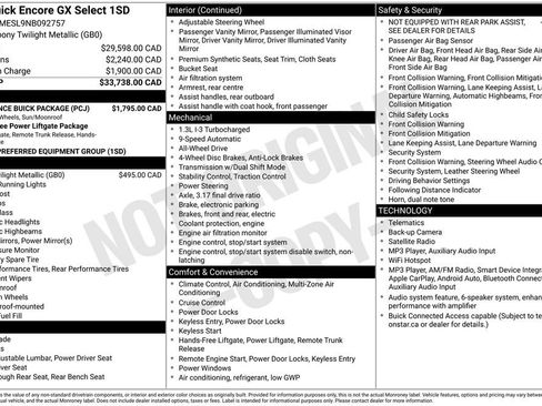 Used 2022 Buick Encore GX Select w/ Experience Buick Package AWD/4WD image 28