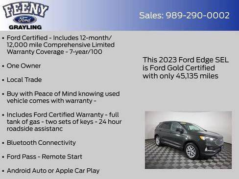 Certified 2023 Ford Edge SEL w/ Convenience Package AWD/4WD image 5