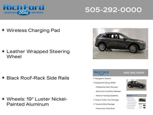 Used 2021 Ford Escape Titanium w/ Titanium Elite Package AWD/4WD image 60