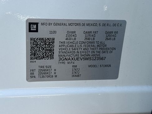 Used 2021 Chevrolet Equinox LT AWD/4WD image 53