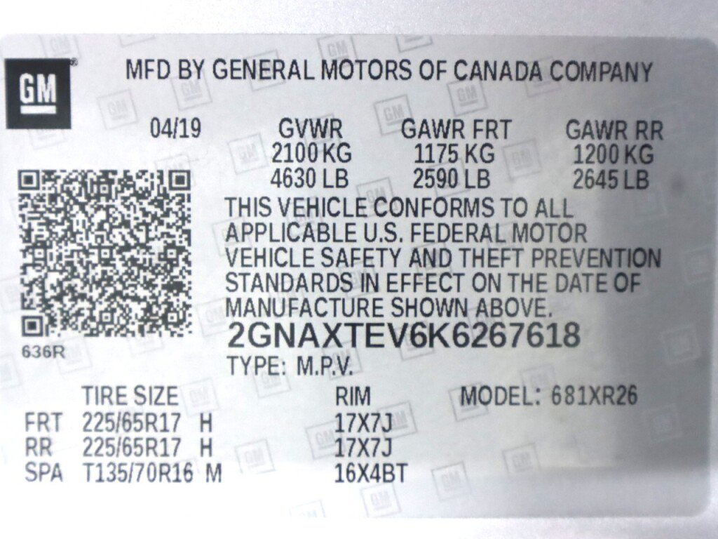Used 2019 Chevrolet Equinox LT w/ Driver Convenience Package AWD/4WD image 44