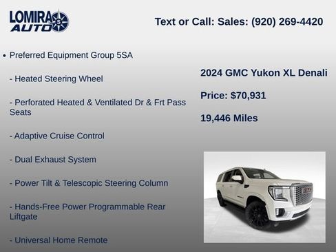 Used 2024 GMC Yukon XL Denali w/ Max Trailering Package AWD/4WD image 20