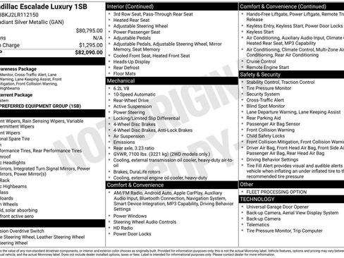 Used 2020 Cadillac Escalade Luxury RWD image 1