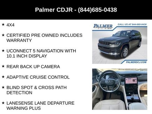 Certified 2023 Jeep Grand Cherokee L Limited w/ Trailer Tow Group (B) RWD image 6