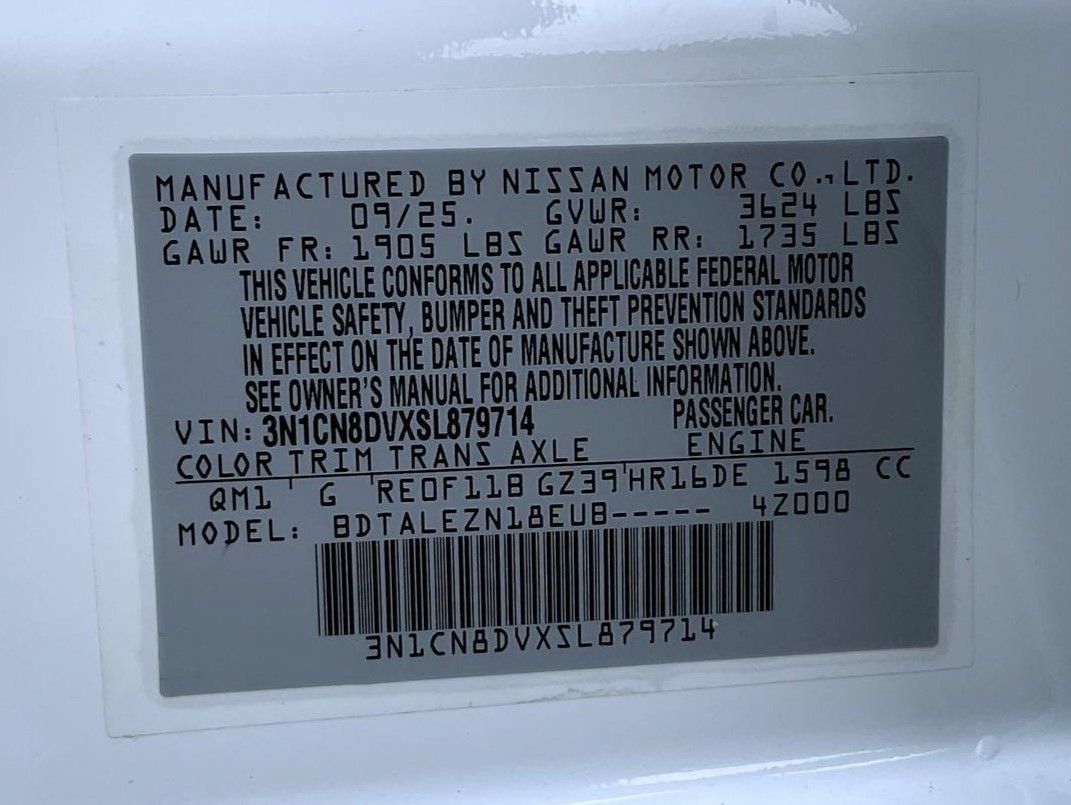 Certified 2025 Nissan Versa S w/ Trunk Package FWD image 26