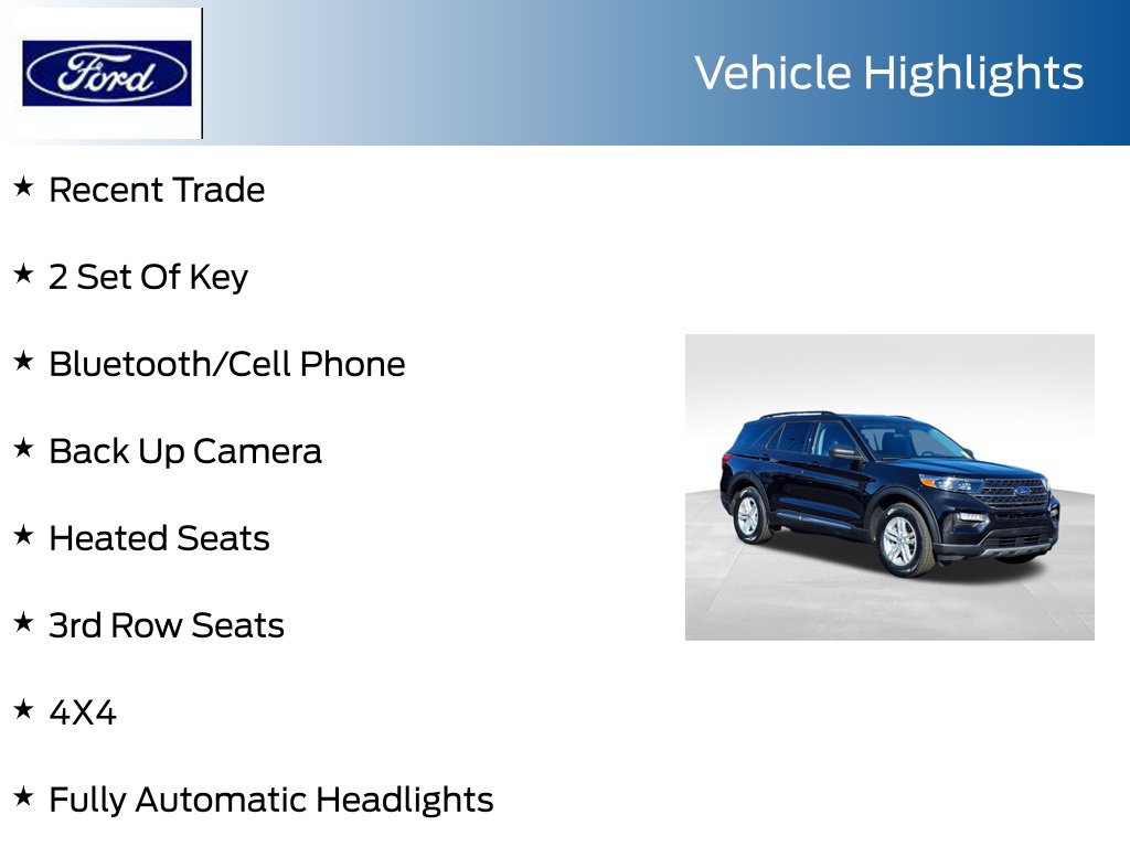 Certified 2023 Ford Explorer XLT w/ Equipment Group 202A AWD/4WD image 8