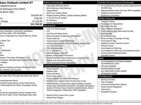 Used 2023 Subaru Outback Limited XT AWD/4WD image 2