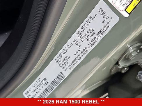New 2026 RAM 1500 Rebel AWD/4WD image 38