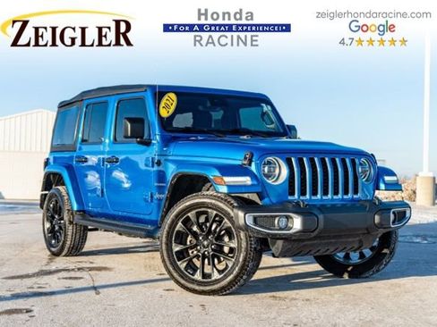 Used 2021 Jeep Wrangler Unlimited Sahara w/ Cold Weather Group AWD/4WD image 1