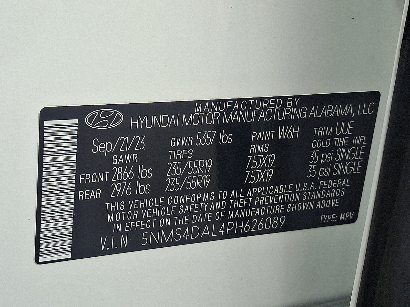Certified 2023 Hyundai Santa Fe Limited AWD/4WD image 30