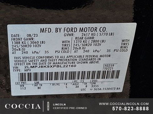 Certified 2023 Lincoln Nautilus Reserve image 26