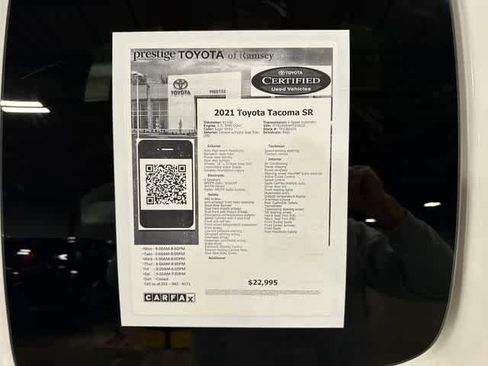 Certified 2021 Toyota Tacoma SR RWD image 13