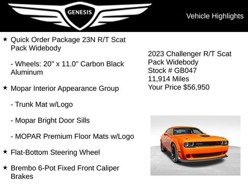 Used 2023 Dodge Challenger R/T Scat Pack RWD image 10
