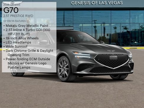 New 2026 Genesis G70 2.5T Prestige RWD image 3