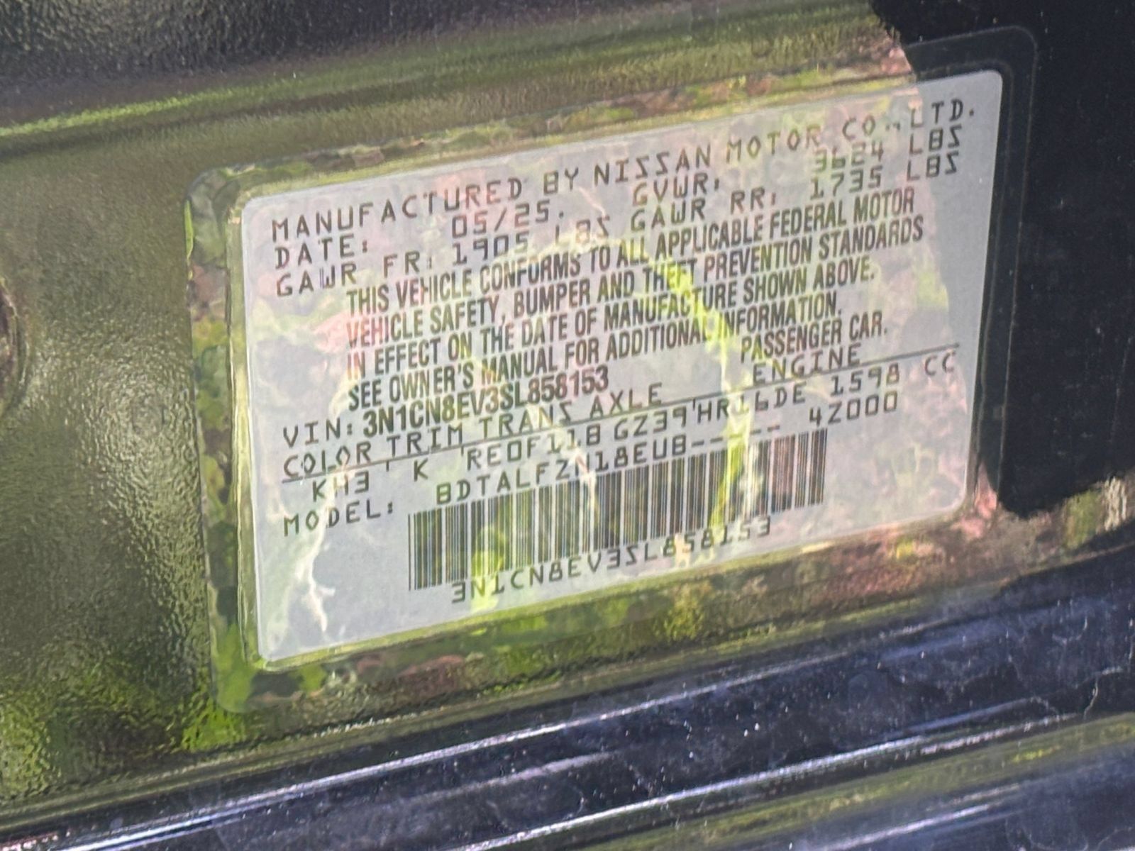Used 2025 Nissan Versa SV FWD image 26