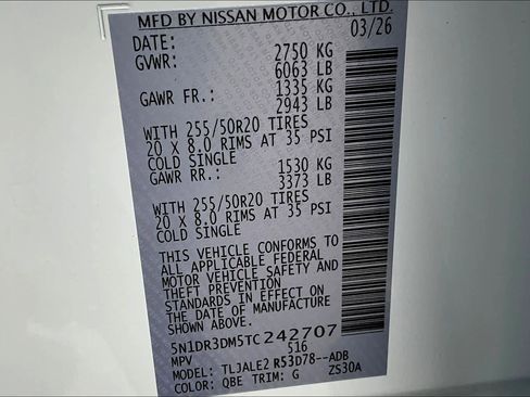 New 2026 Nissan Pathfinder Platinum FWD image 14