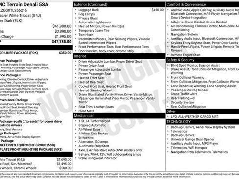 Used 2026 GMC Terrain Denali w/ LPO, Floor Liner Package AWD/4WD image 16