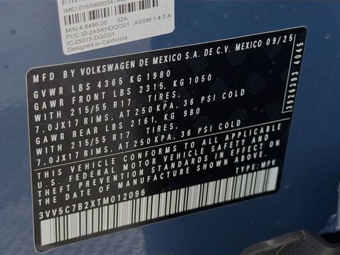 New 2026 Volkswagen Taos S FWD image 29
