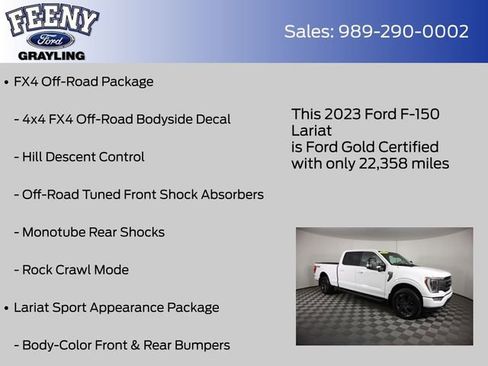 Used 2023 Ford F150 Lariat w/ Equipment Group 502A High AWD/4WD image 24