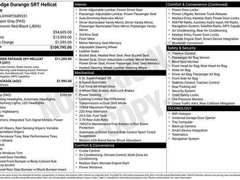 New 2023 Dodge Durango SRT Hellcat AWD/4WD image 5