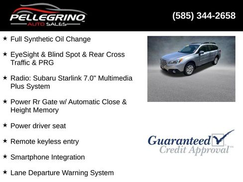 Used 2017 Subaru Outback 2.5i Premium AWD/4WD image 6
