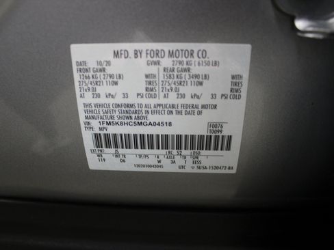 Used 2021 Ford Explorer Platinum w/ Equipment Group 601A image 49