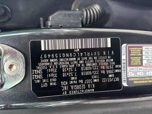 Certified 2022 Kia Sorento S w/ Panoramic Sunroof Package FWD image 39