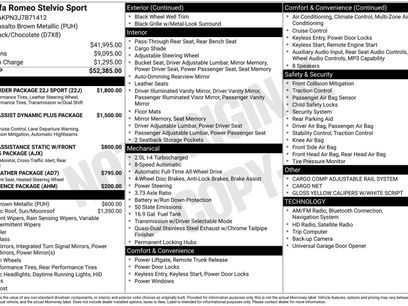 Used 2018 Alfa Romeo Stelvio Sport w/ Quick Order Package 22J Sport